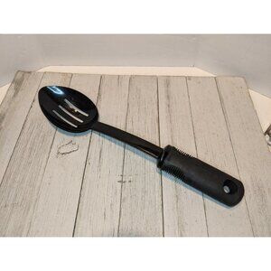 Oxo Good Grips Nylon Plastic Spoon Slotted Black Handle 12"